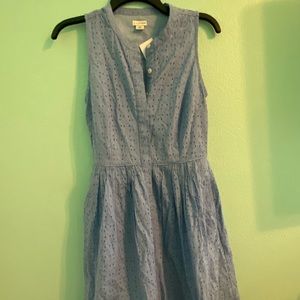 J. Crew button down dress with hole pattern